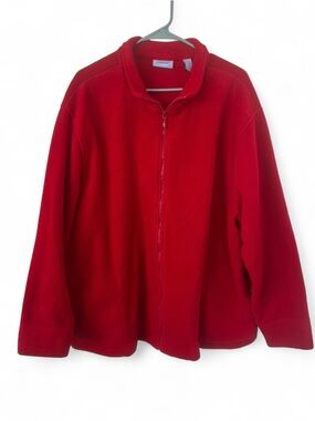 Pacer Red Full-Zip Fleece Jacket 3X